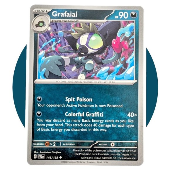 grafaiai pokemon card Pokemon TCG - Surging Sparks - #121/191 - Grafaiai